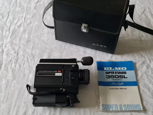 Caméra Super 8 Elmo 260S XL Sound - Avec Micro, Manuel Et étuis - Testée