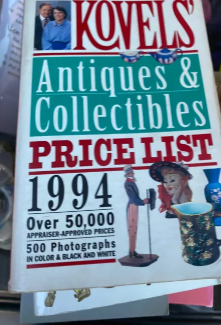 Kovels' Antiques & Collectibles Price List Book c.1992 25th Anniversary Edition 3