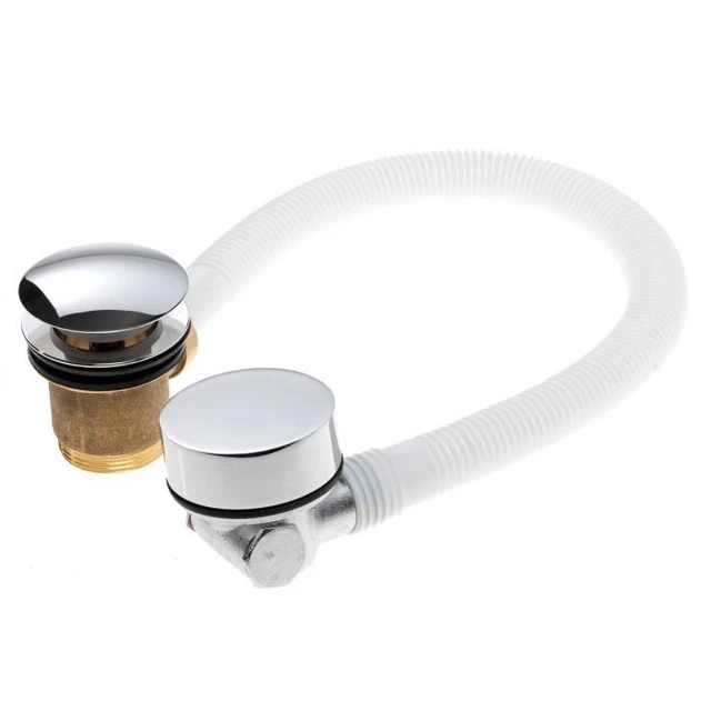 AQUALISA BATH VALVE with Overflow Bath Filler HQBX Chrome HiQu Polished