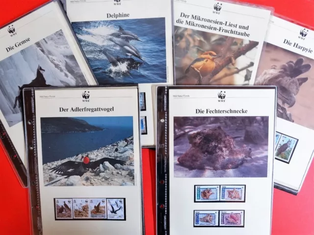 Aussuchen aus: WWF Briefmarken/FDC/Maximumkarten*1983 -1990*vollständige Serien