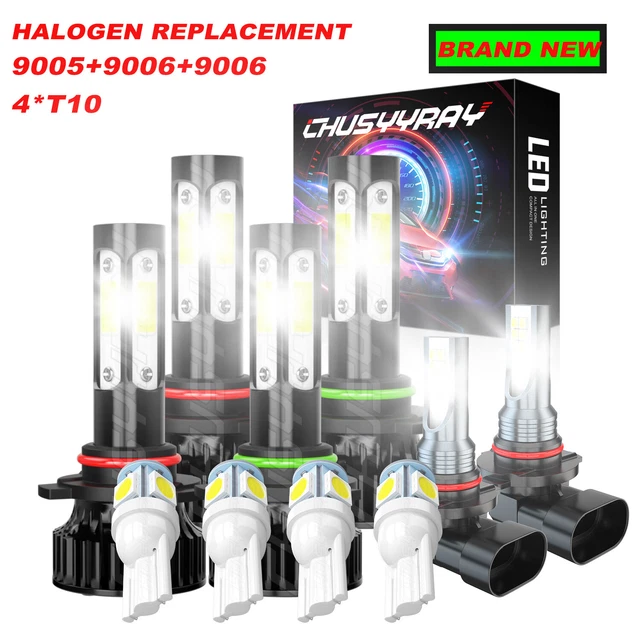 For Lexus LS400 1998-2000 6X Combo LED Headlight High/Low Beam Fog Light Bulb LX
