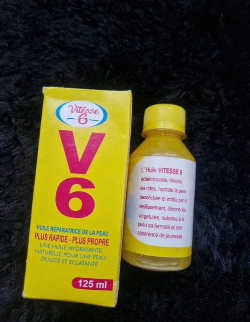 V6 huile clarifiante, anti-tâches, hydratant , rajeunissant , efficace.