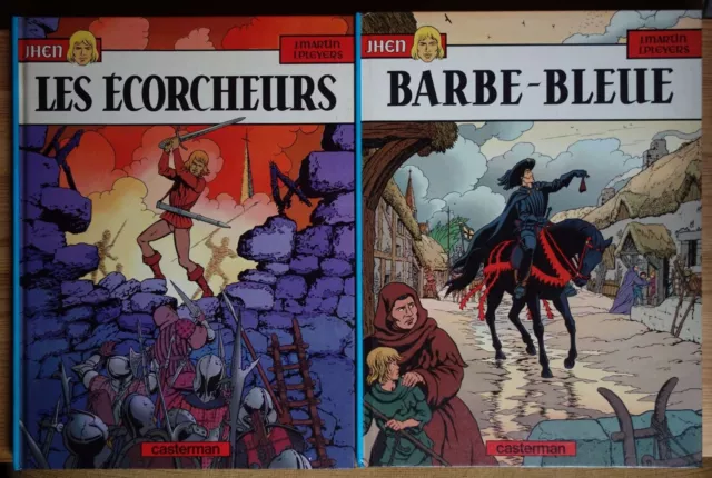 Lot Jhen - Les écorcheurs - Barbe-Bleue - Ed Casterman, EO 1984 - Martin/Pleyers