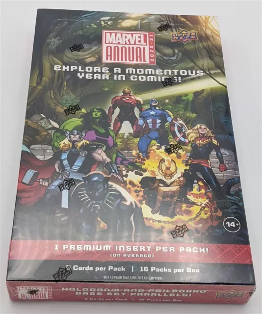Factory Sealed Hobby Box 2020-21 Upper Deck Marvel Annual Trading Cards