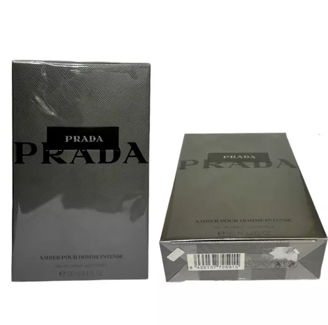 PRADA Amber Pour Homme Intense 100 ML EAU DE PARFUM VAPORIZER [EINGESTELLT]