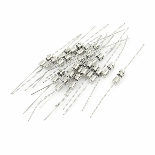 20pcs AC 250V 2A Fusible en verre retardé Axial intérim action 4x11mm Kit