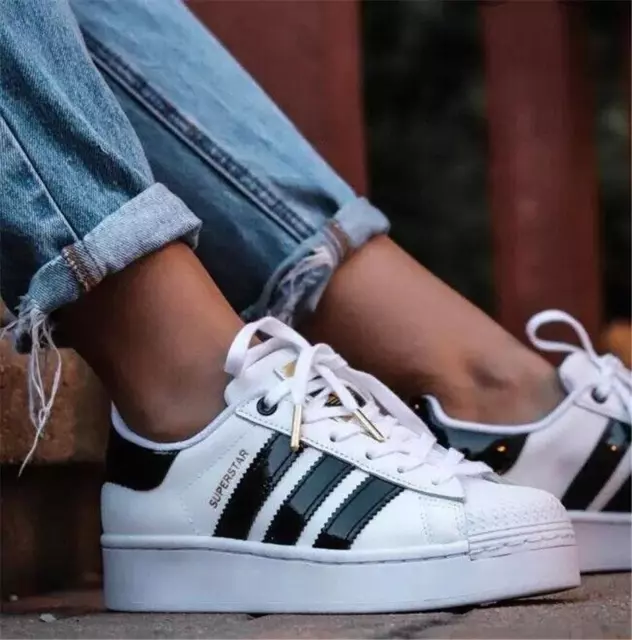 adidas Originals Superstar Bold UK 6 Womens Trainers White sneakers shoes