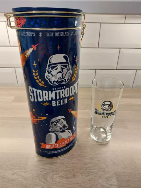 Star Wars Stormtrooper Galactic Pale Ale Collectors Tin & Glass, No Beer