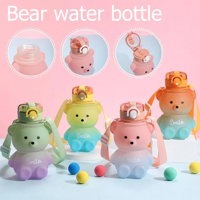 Summer Little Bear Drinking Bottle Water Sippy Cup Water Bottle Drinking Cups