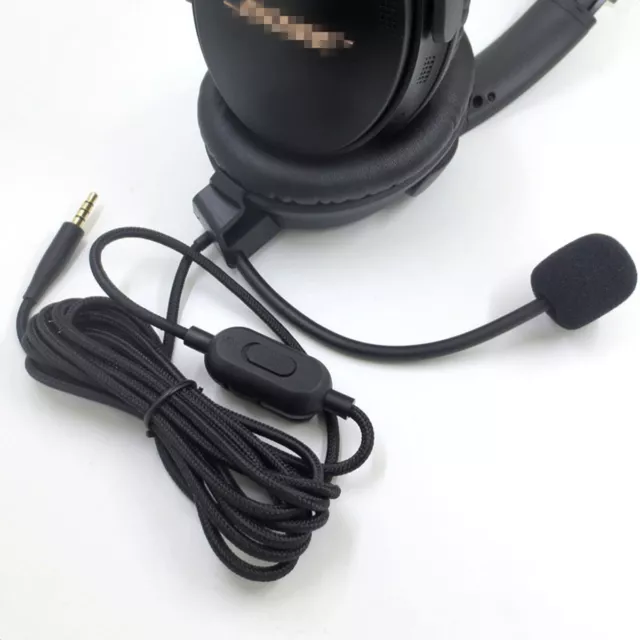 Ersatz  Audio-Kabel mit Mikrofon für Bose QuietComfort QC35/QC35 II Kopfhörer