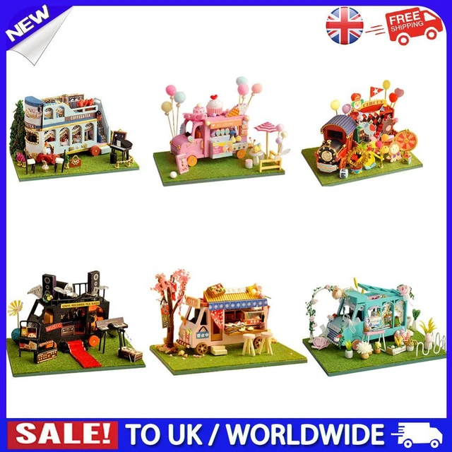 NEW DIY 3D Handmade Car Model Wooden House Building Kits Toys for