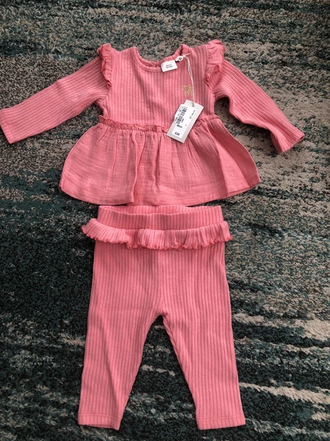 River Island Outfit Estivo Bambine Età 3/6 Mesi Nuovissimo Con Etichette £20
