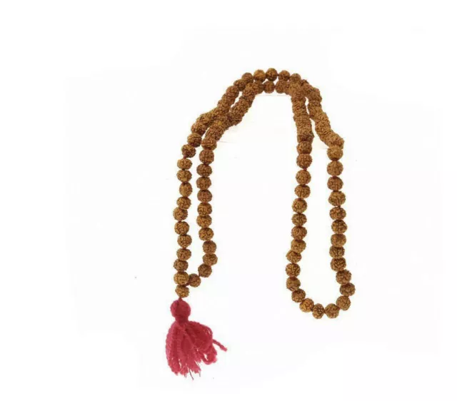 Mala - Collier Bouddhiste - Perles Graines de Rudraksh Sacree 5/6mm Rudraksha S3
