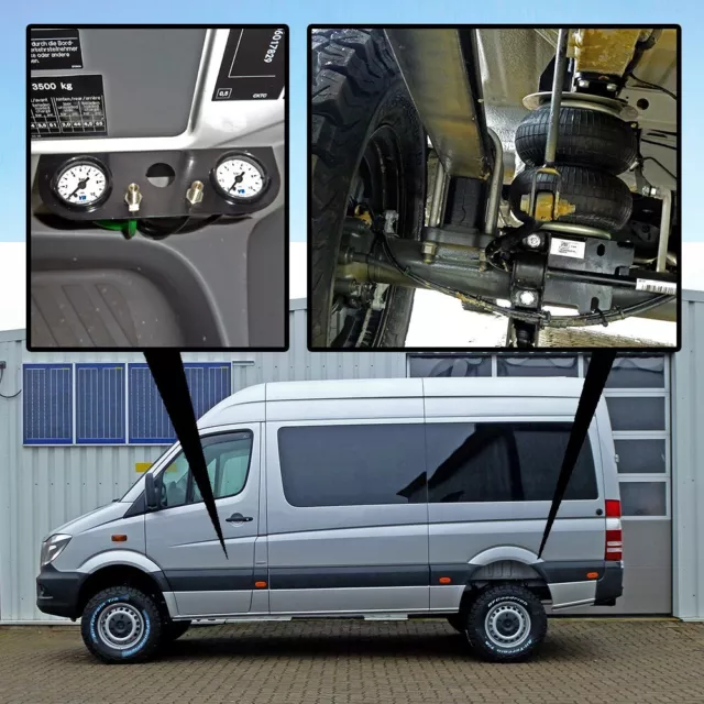 Luftfederung für MB Sprinter W906 ALLRAD 4x4 Basis-Kit Plus mit Rahmenverst.