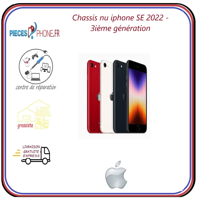Châssis Arrière Rouge Pour IPhone 8 Plus - Compatible Apple, Neuf, Fabrication Française