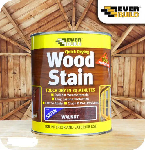 Everbuild - Quick Dry Wood Varnish Satin Clear 250ml