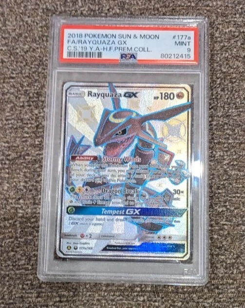 2018 Pokemon Rayquaza GX 177a/168 Shiny Promo PSA 9 MINT