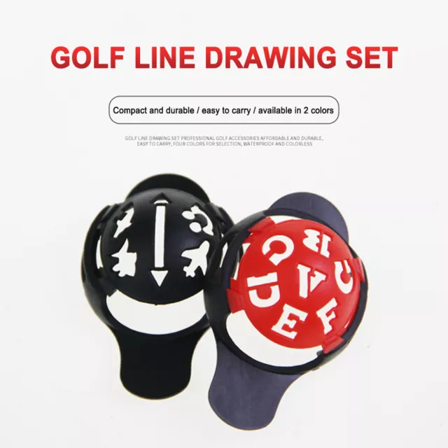 Golf Ball Line Liner Marker Multi-Template Drawing Alignment Mark Sign Tool AU 3