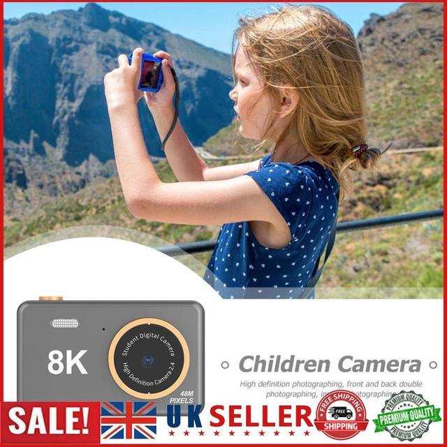 80MP 2.4 inch HD Screen Kids Digital Video Photo Camera with 32GB Card (Black) G
