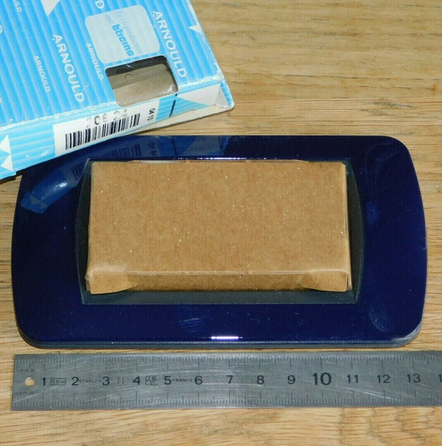 Plaque De Finition Métal Noir Laqué Arnould BTicino Living 20610 - Pour Interrupteur