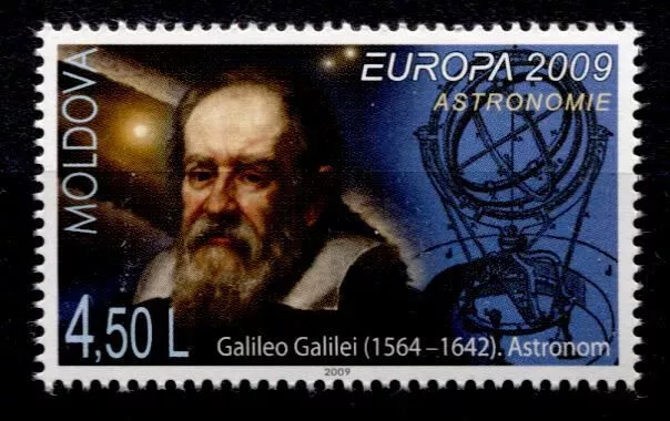Astronomie,  Galileo Galilei. 1W. Moldawien 2009