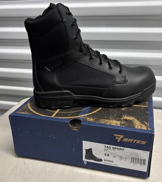 BATES TAC SPORT 8” Zip Soft Toe Black Tactical Boots Size 13 £40.30 ...