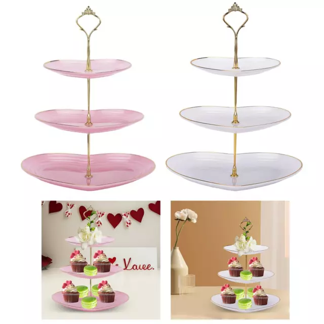 3 Tier Cupcake Stand Tiered Serving Tray for Wedding Birthday Afternoon Tea