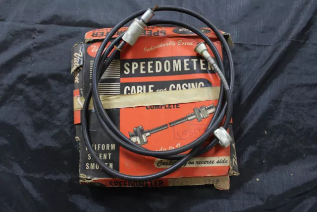 NOS Vulcan Uni Compteur de Vitesse Câble Et Boîtier CC-28 Buick 1956 (273)