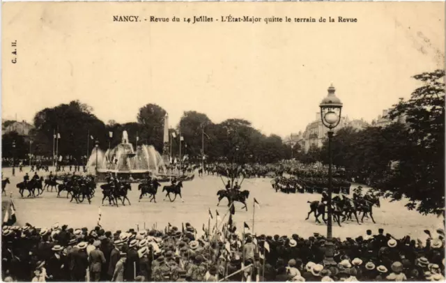 CPA Militaire Nancy - Revue du 14 Juillet - L'État-Major quitte (90784)
