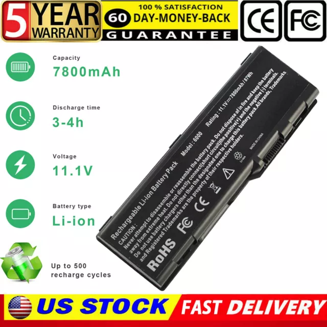 9Cell Battery for Dell Inspiron 6000 9200 9300 XPS M170 M1710 Precision M6300