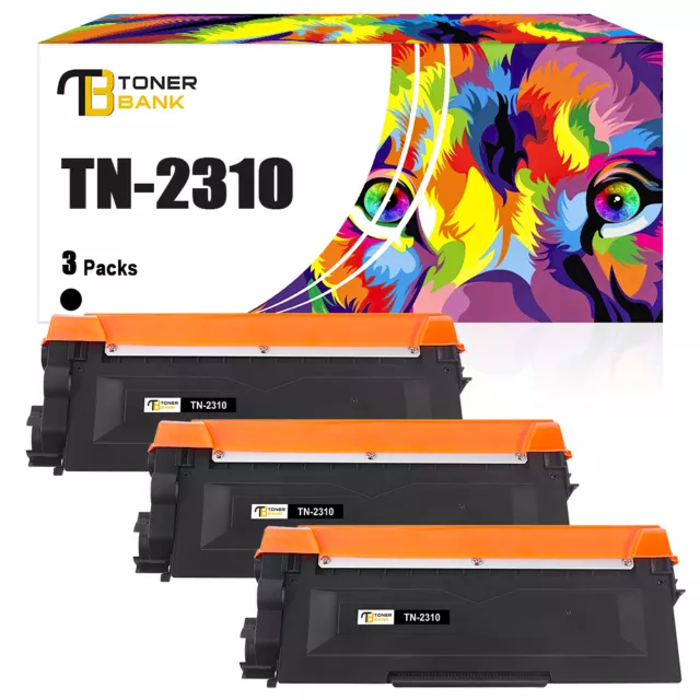 3PK Toner Compatible For Brother TN2310 MFC-L2700DW MFC-L2720DW MFCL2740DW 2320