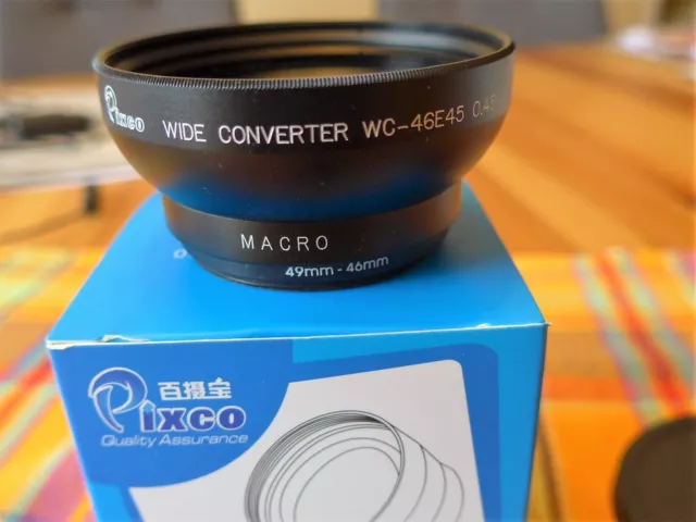 Pixco Wide Converter MACRO -WC-46E 45 0,45x Alta Definición para Fujifilm X100
