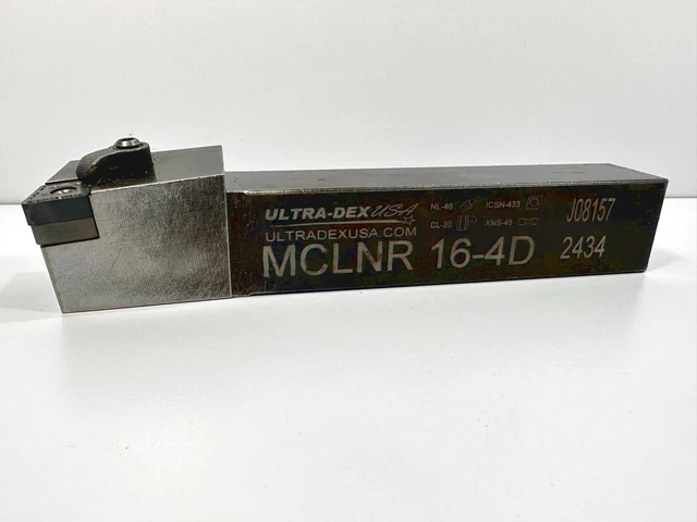 ULTRA-DEX MCLNR 16-4D Used Lathe Tool Holder 1" Shank 1pc