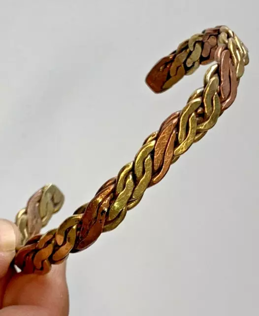 Circa 900 - 1000 Ad Viking Era Norse Bronze Twisted Warriors Bracelet