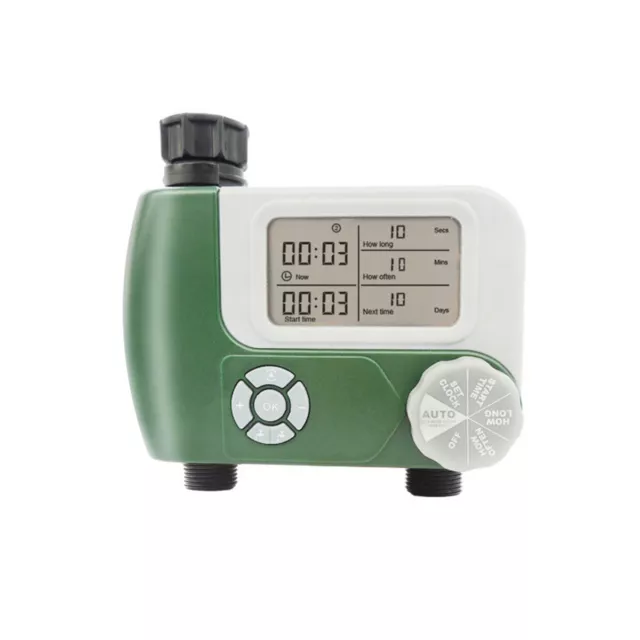 Orbit Programmable Hose Faucet Timer, Green with 2 Outlets 2