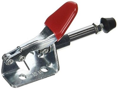 Sourcingmap a11120200ux0388 Morsetto a Leva con Manico in Plastica Rosso/Argento 