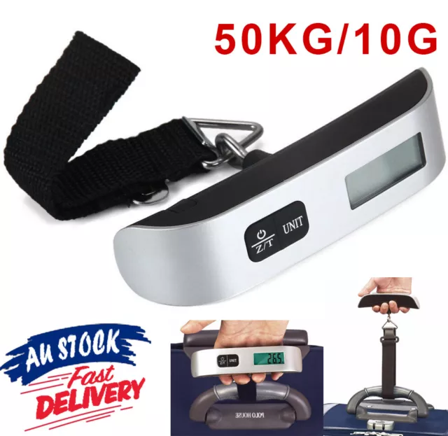 50kg/10g Electronic Portable Travel Weight XRP Hanging Luggage LCD Digital Scale