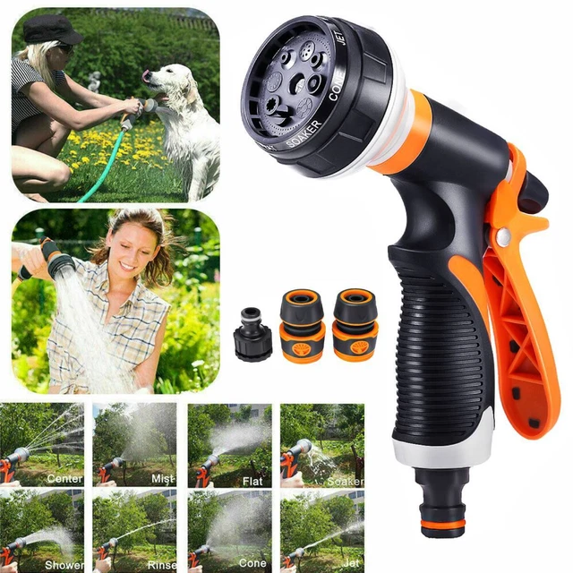 8P Gartenbrause Handbrause Spritzbrause Bewässern Spritzpistol