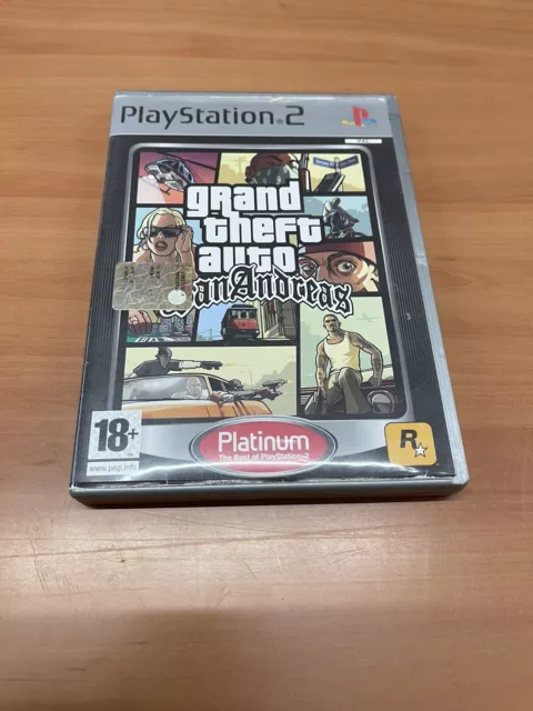 Gta San Andreas Grand Theft Auto Sony Playstation 2 Ps2 Ita Platinum