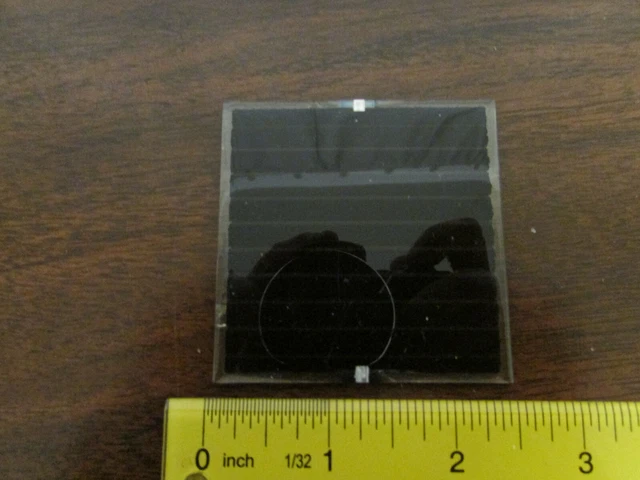 55mm Square Solar Cell Cast In Glass NOS