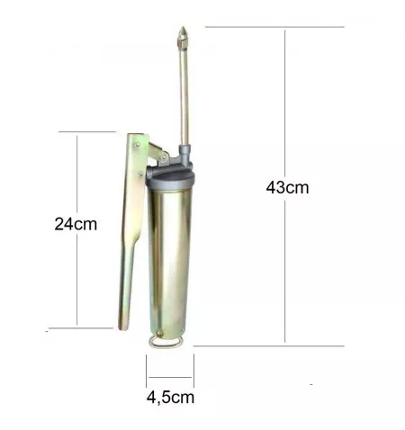 Engrasadora pistola bomba de engrase neumática 200ml 10.000PSI 3