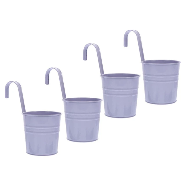 4 Pcs Blumentopfbehälter Zum Aufhängen Balkon Blumenpflanze