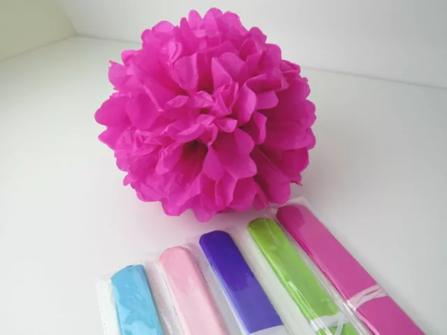 10 Pack Tissue Paper Pompoms Wedding Party Decoration Flower Pom Poms Ball 10"