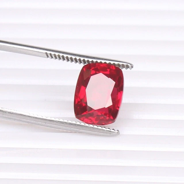 Rubino Verneuil Sintetico - Cuore 15x15mm - Qualità Gioielleria Colore Sangue Di Piccione