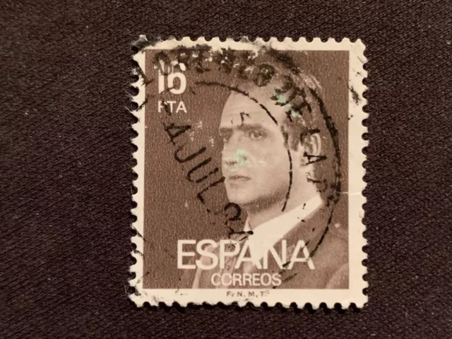 Spain Espana 1980 King Juan Carlos I 16Pta Grey Sepia Black - Used