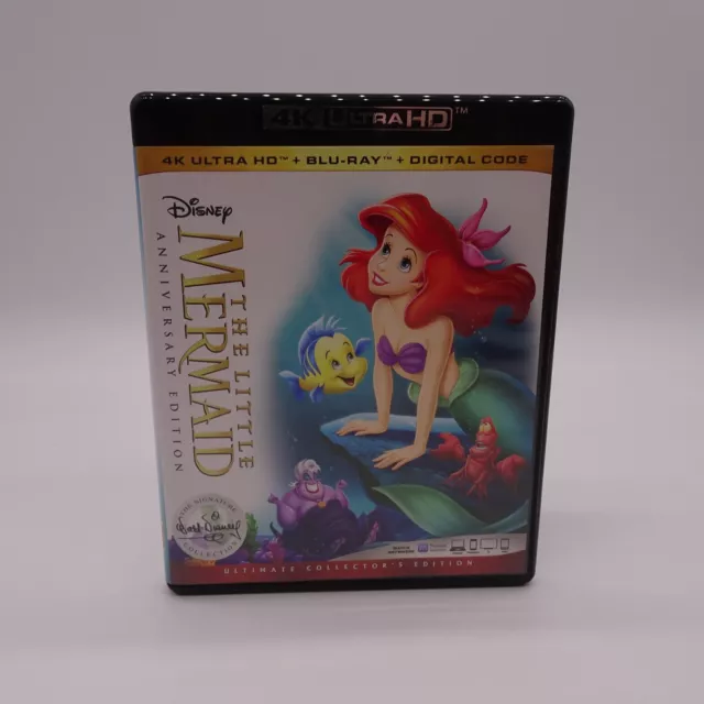 THE LITTLE MERMAID (4K Ultra HD + Bluray, 2 Disc Set) Collectors