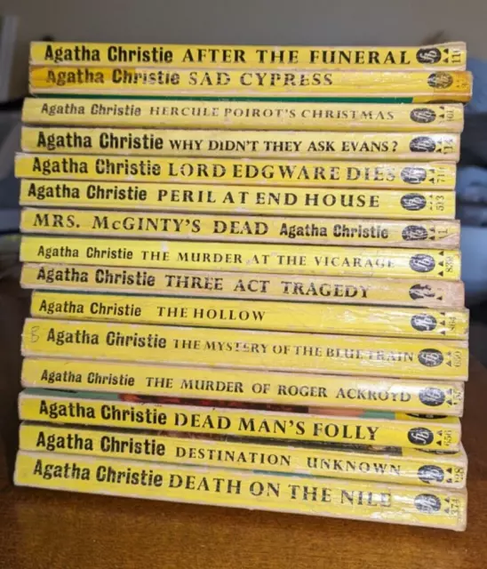 reprints　15　Christie　PicClick　x　£32.99　UK　Agatha　paperbacks　Fontana　1958-1963　JOB　LOT: