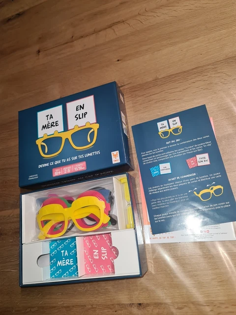 Topi Games – Ta Mère En Slip – Jeu De Société Hilarant – 50+50 Cartes – Lunettes Incluses – Dès 10 Ans