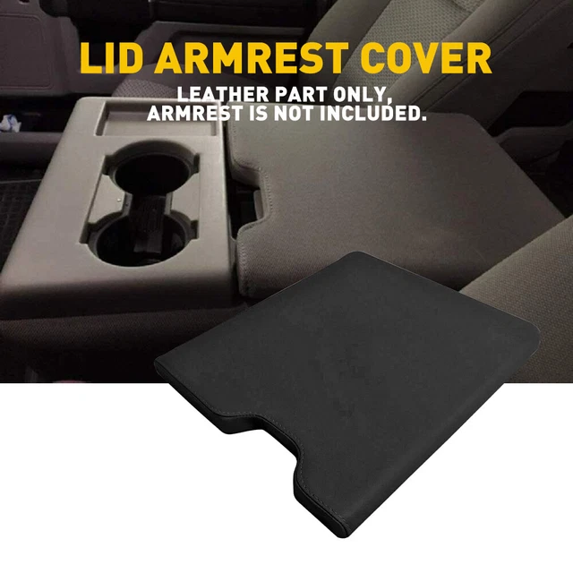 Leather Center Console Lid Armrest Cover Fits 2015-2019 Ford F150 Car Auto Parts