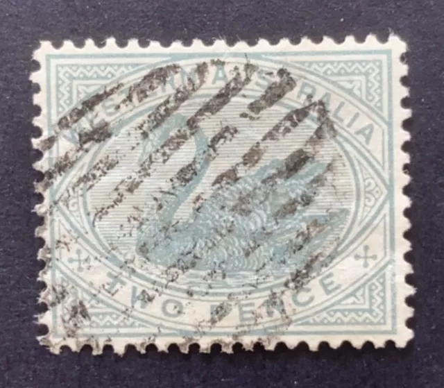 Western Australia - 1885 Swan 2d Bluish Grey - Used (SG 96)